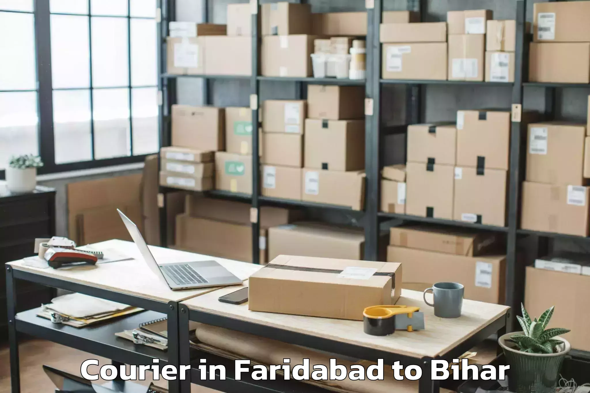 Faridabad to Sanjhauli Courier